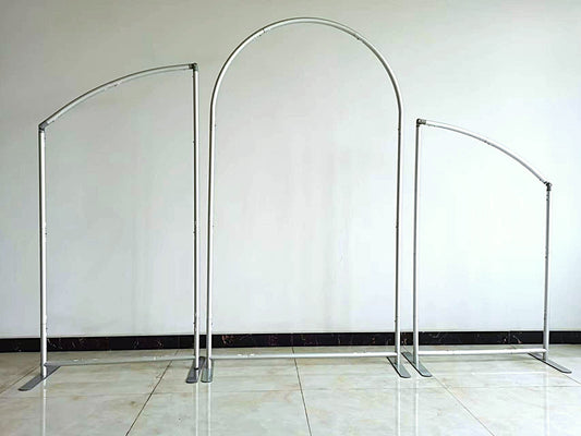 3PCS Angled Aluminum Alloy Arch Backdrop Stands