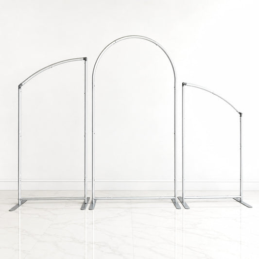 3PCS Angled Aluminum Alloy Arch Backdrop Stands