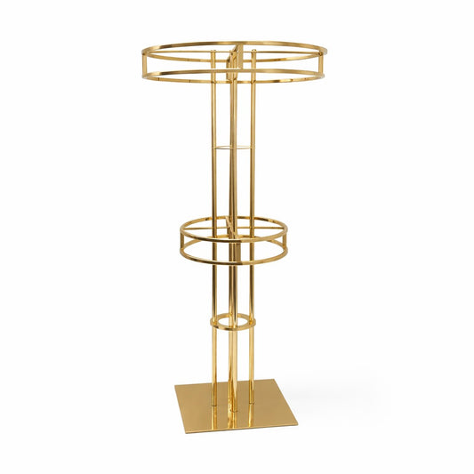 48" Round Gold Wedding Vases Centerpieces