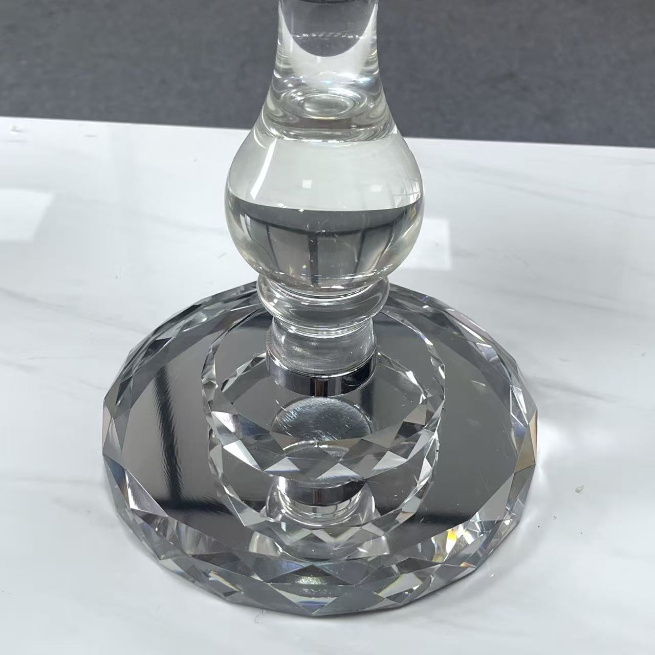 Crystal Glass Candelabra Party Candle Holders