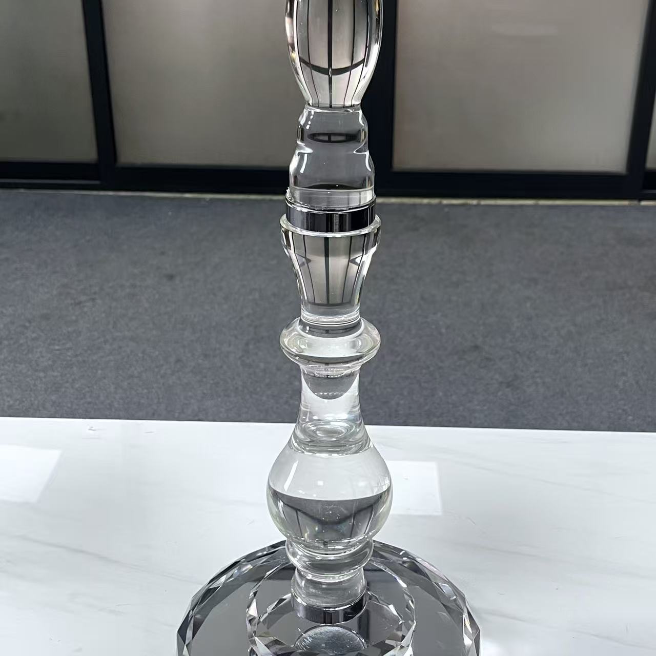 Crystal Glass Candelabra Party Candle Holders