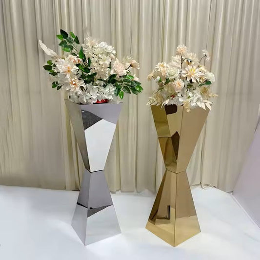 Mirror Stainless Steel Floral Stands