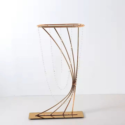 Table Floral Stand With Clear Pendant