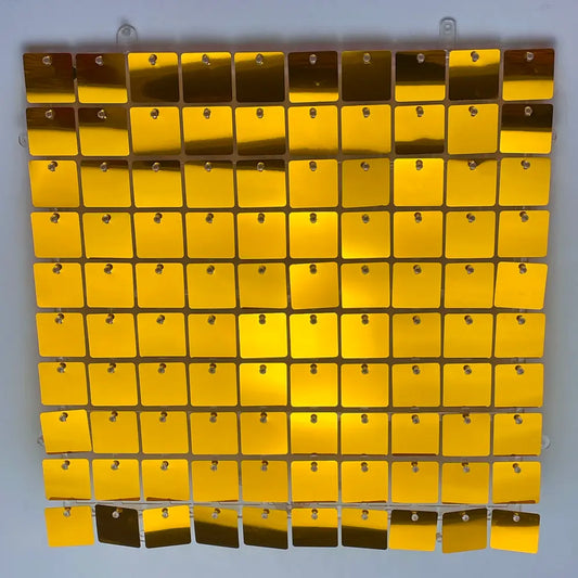 Mirror Gold Shimmer Wall