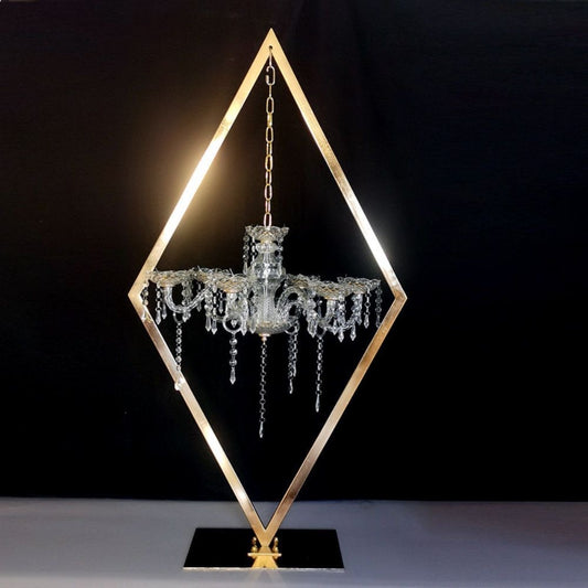 Diamond Metal Candelabra