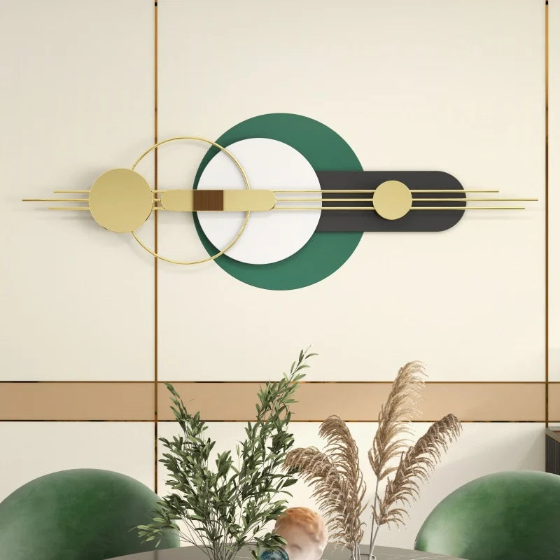Handcrafted 3D Modern Multicolor Geometric Metal Wall Art Decor