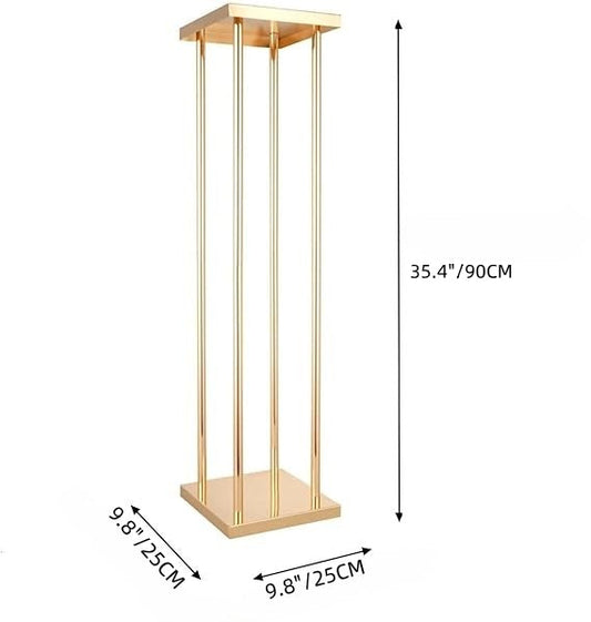 Heavy Duty Electroplated Gold Wedding Flower Stands