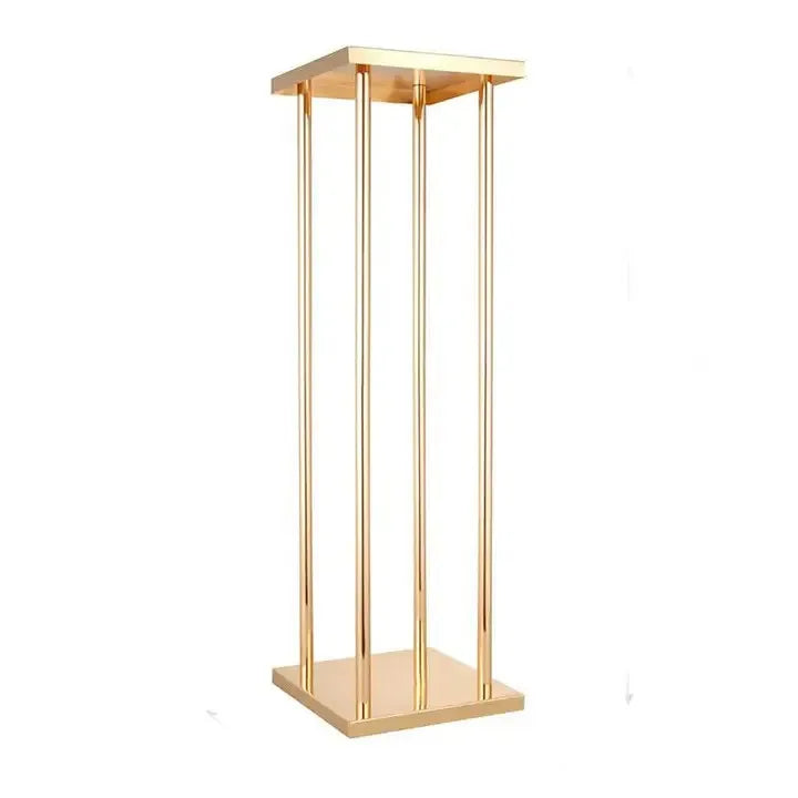 Heavy Duty Electroplated Gold Wedding Flower Stands