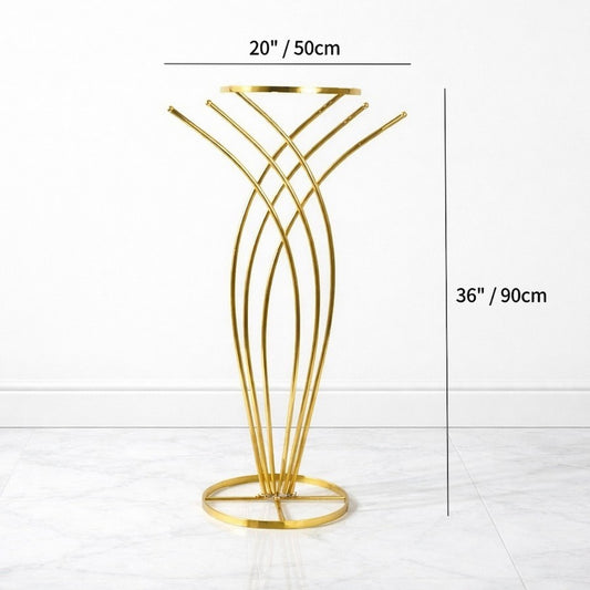 Gold Mermaid-Shaped Table Floral Stand