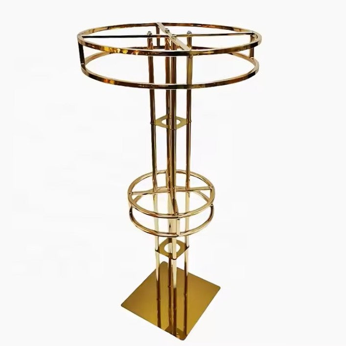 Round Gold Wedding Vases Centerpieces