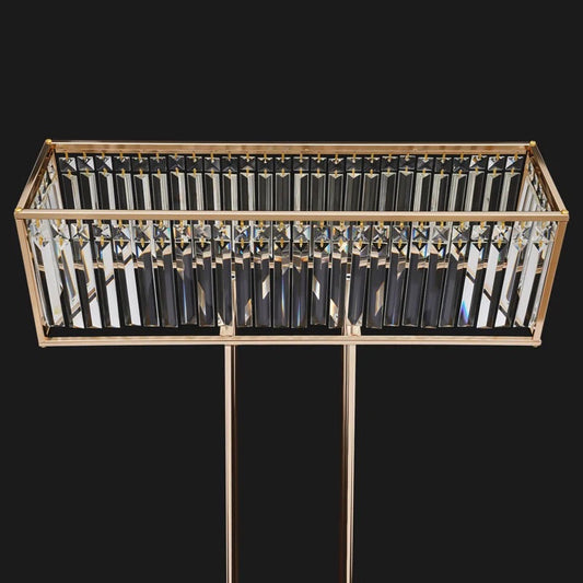 Real Crystal Pendant Rectangular Flower stand