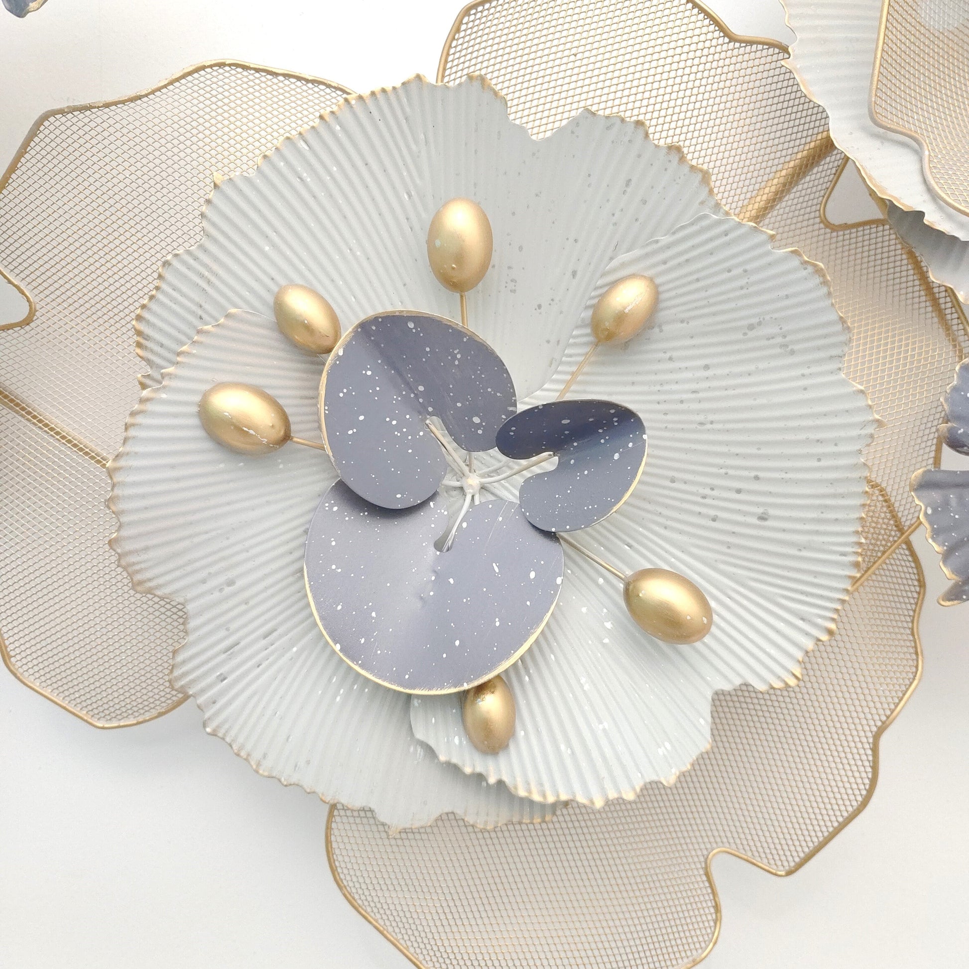 3D Handcrafted Metal Flower Wall Art