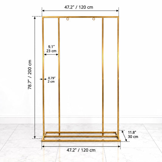 Gold Wedding Welcome Sign Stand