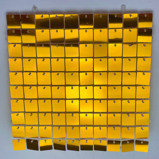 Mirror Gold Shimmer Wall