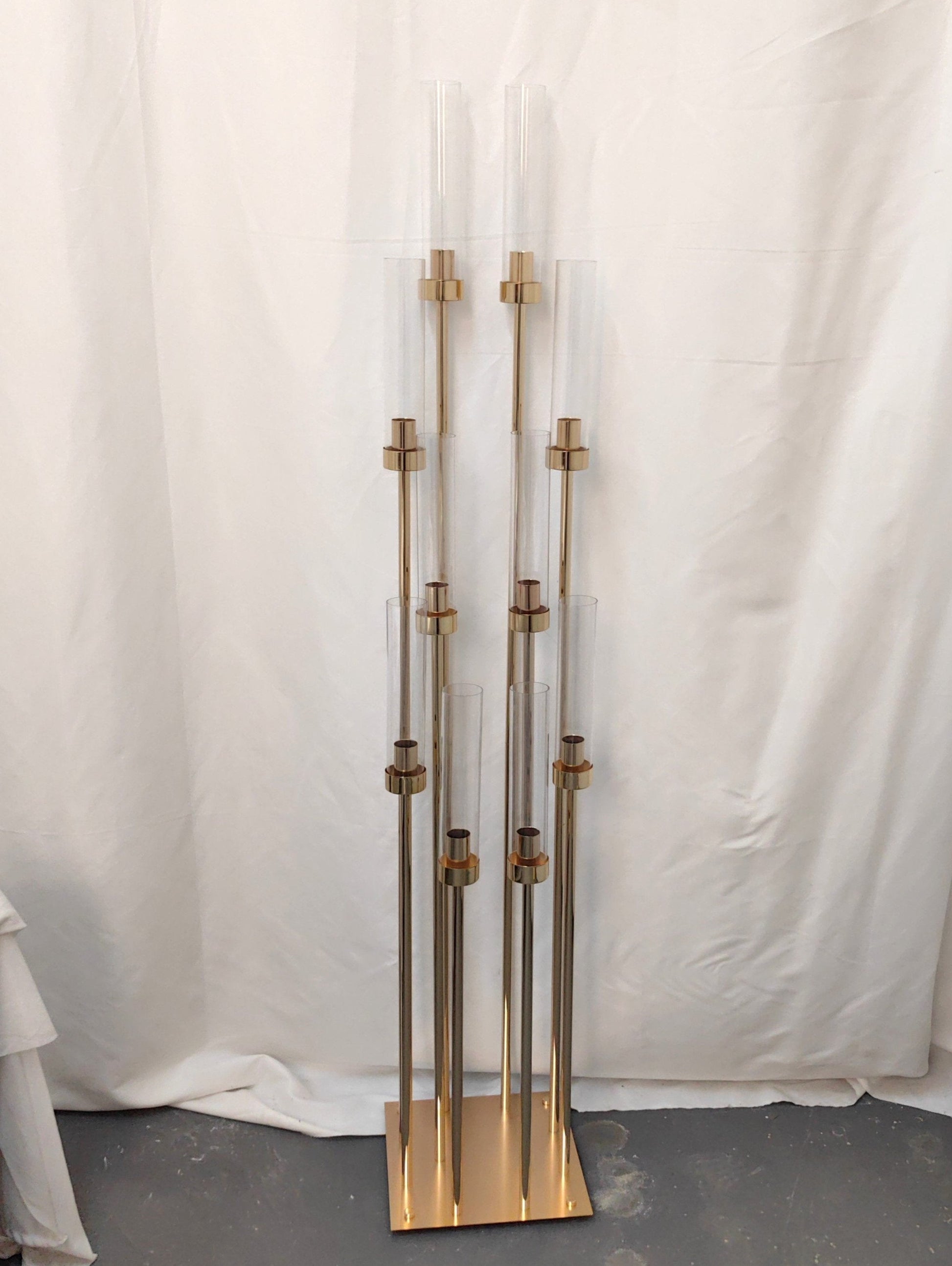 Gold Metal Cluster Candelabra