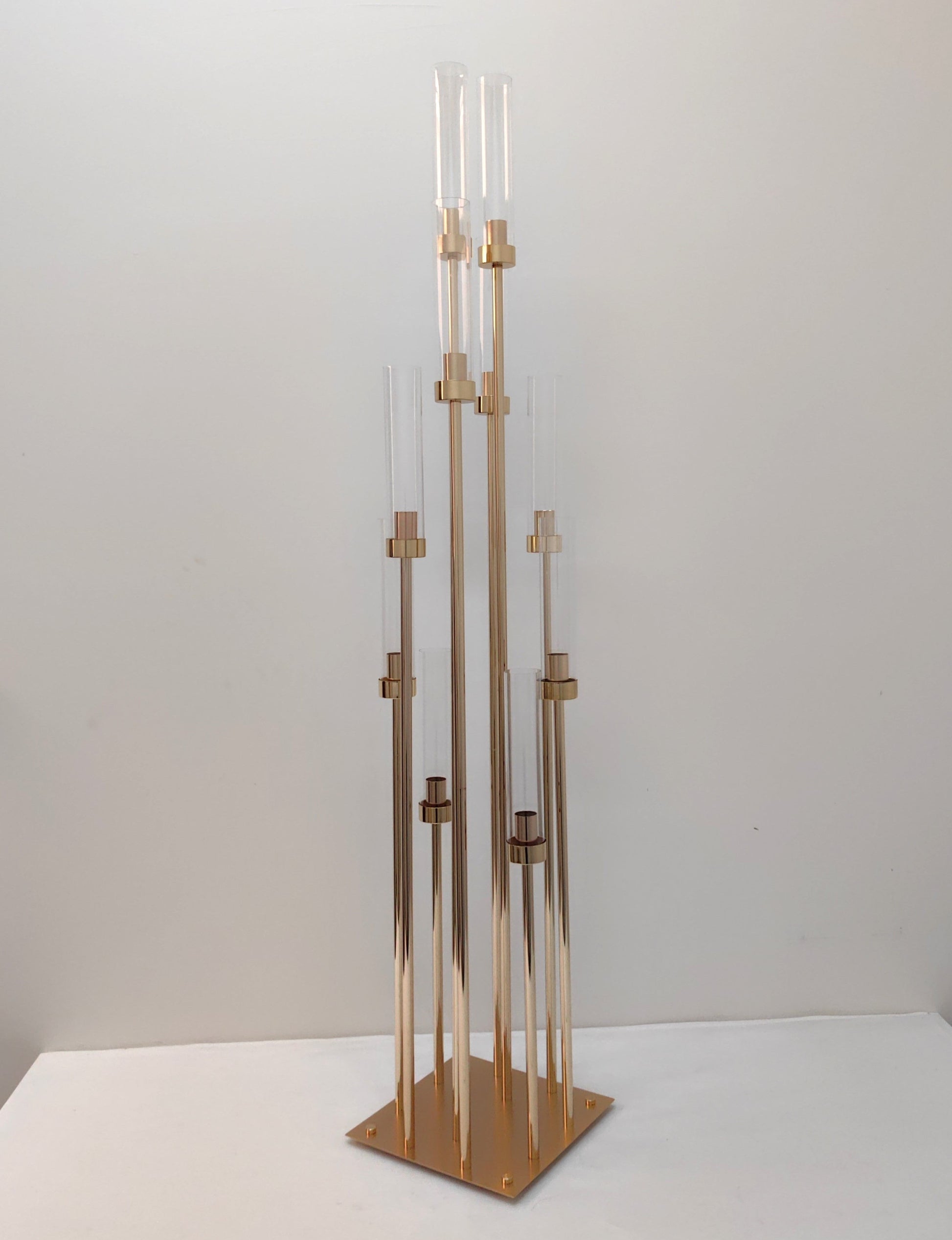 Gold Metal Cluster Candelabra