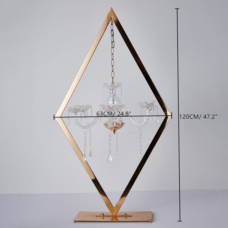 Diamond Metal Candelabra