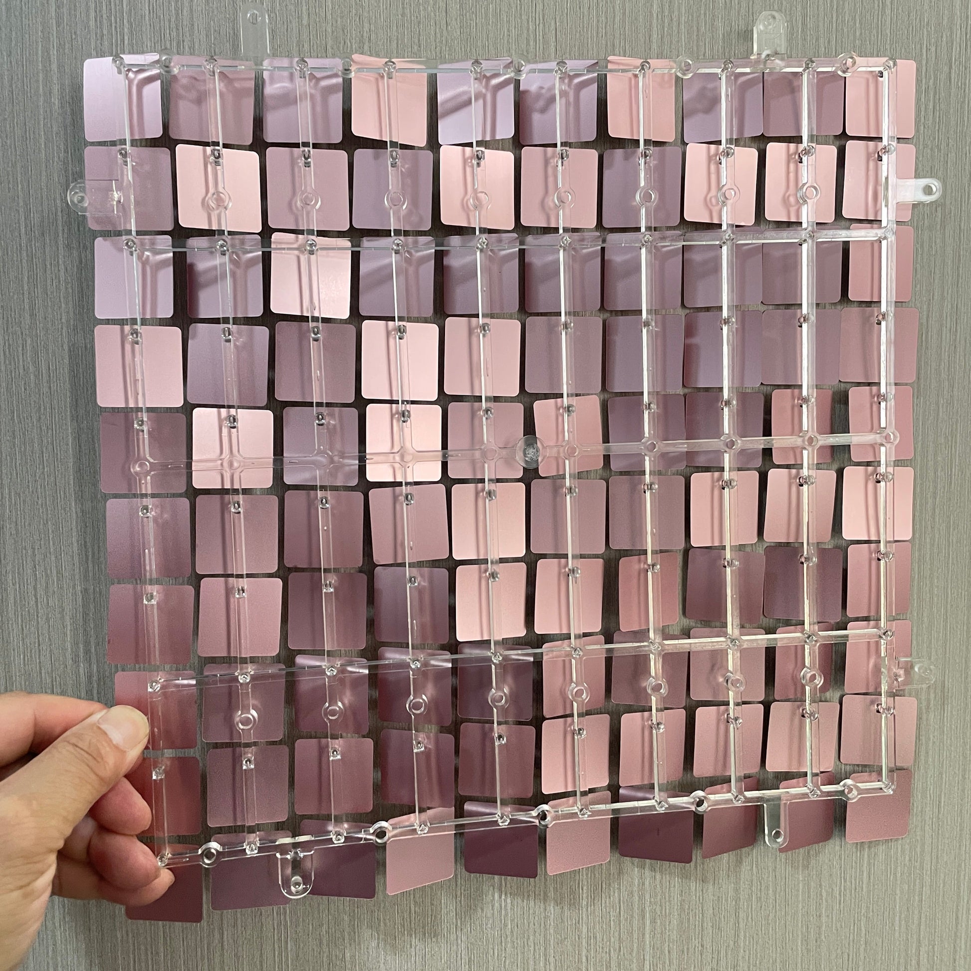 Light Matte Rose Gold Shimmer Wall