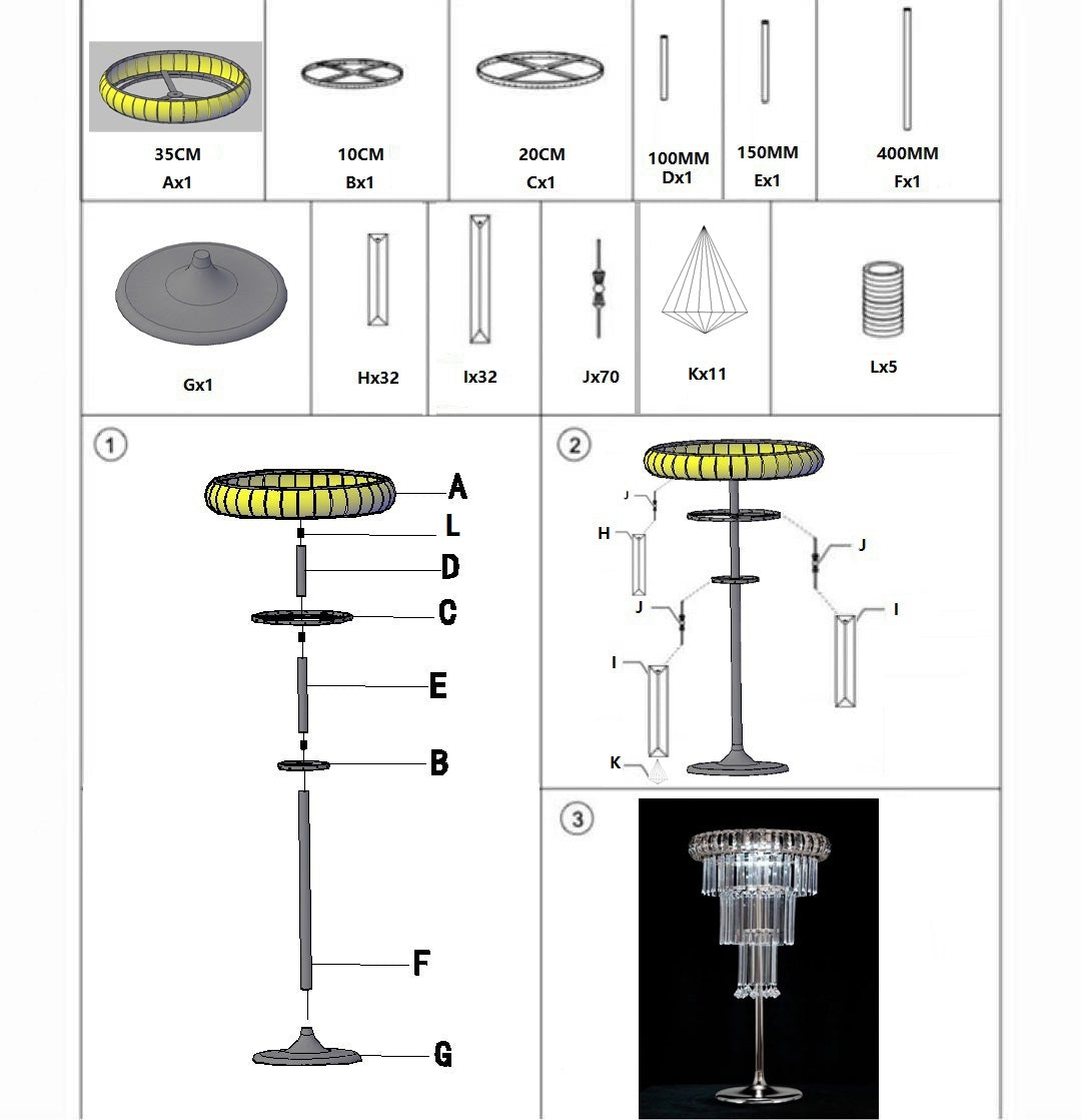 3-Tier Round Flower Stand 