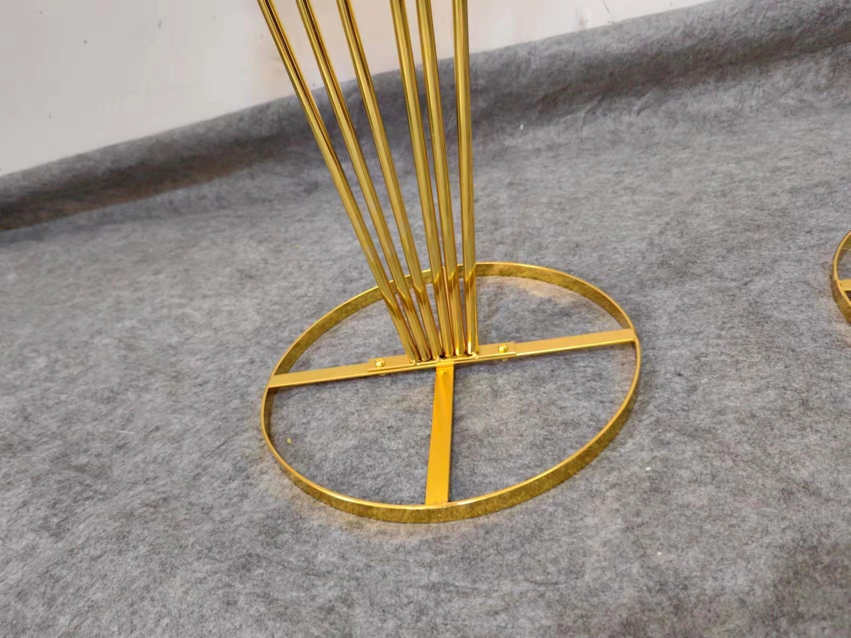 Gold Mermaid-Shaped Table Floral Stand
