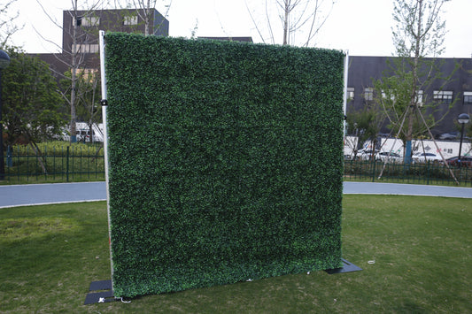 8ft x 8ft Milan Grass Wall Roll-Up Curtain Green Backdrop - Artificial Grass Wall Decor