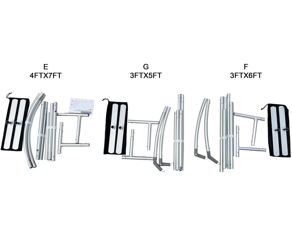 3PCS Angled Aluminum Alloy Arch Backdrop Stands