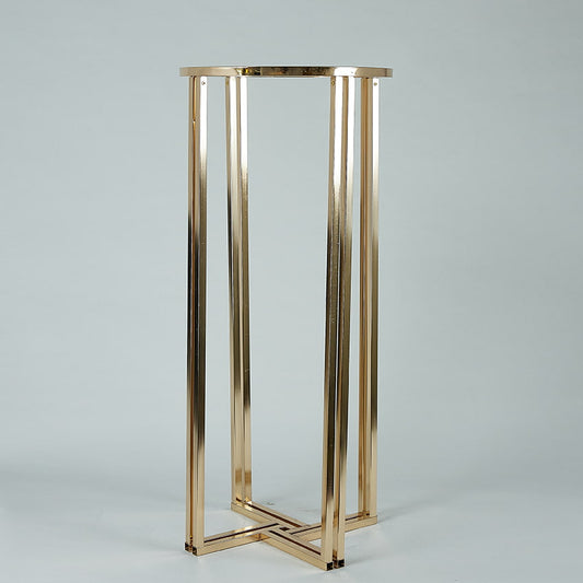 Set of 3 Pcs Gold Round Metal Cylinder