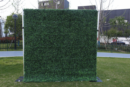 8ft x 8ft Milan Grass Wall Roll-Up Curtain Green Backdrop - Artificial Grass Wall Decor