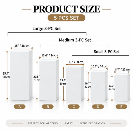 3 PCs-Set Metal Square Stand