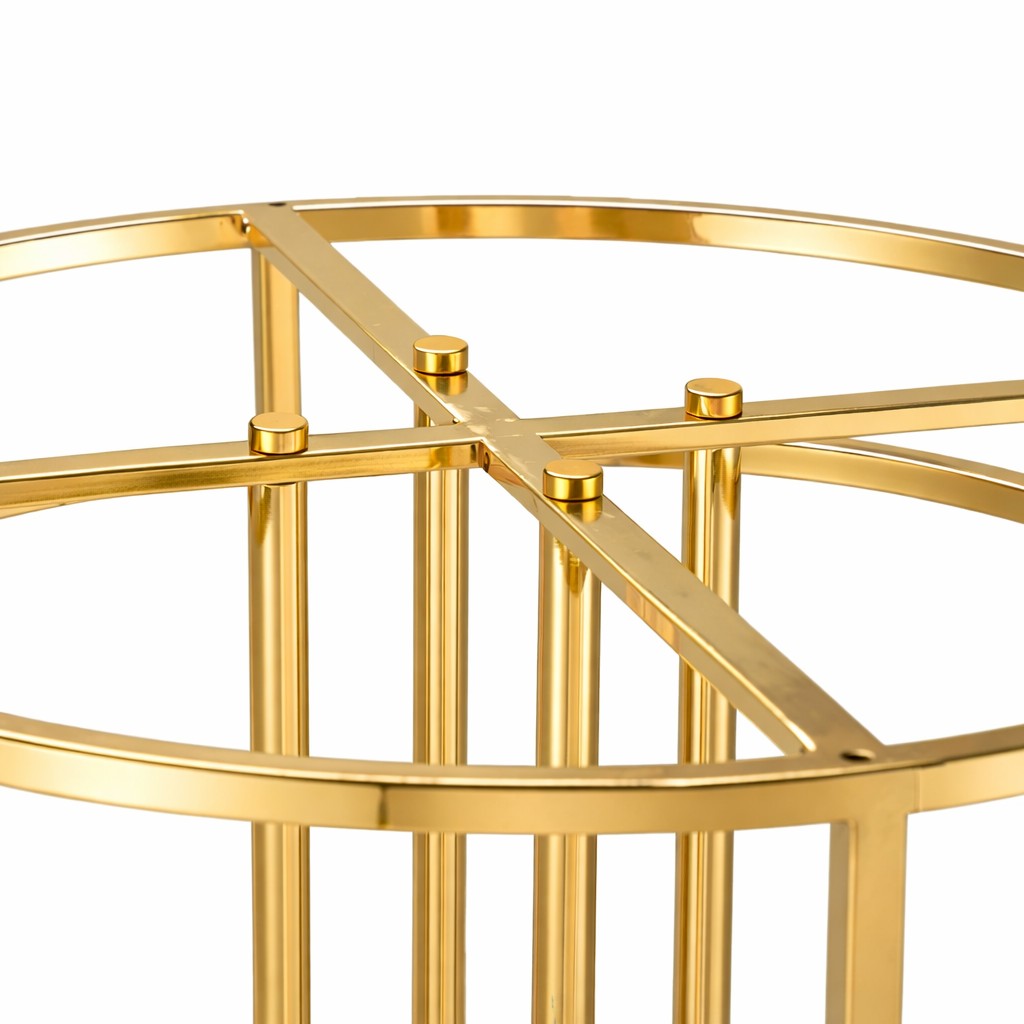 48" Round Gold Wedding Vases Centerpieces