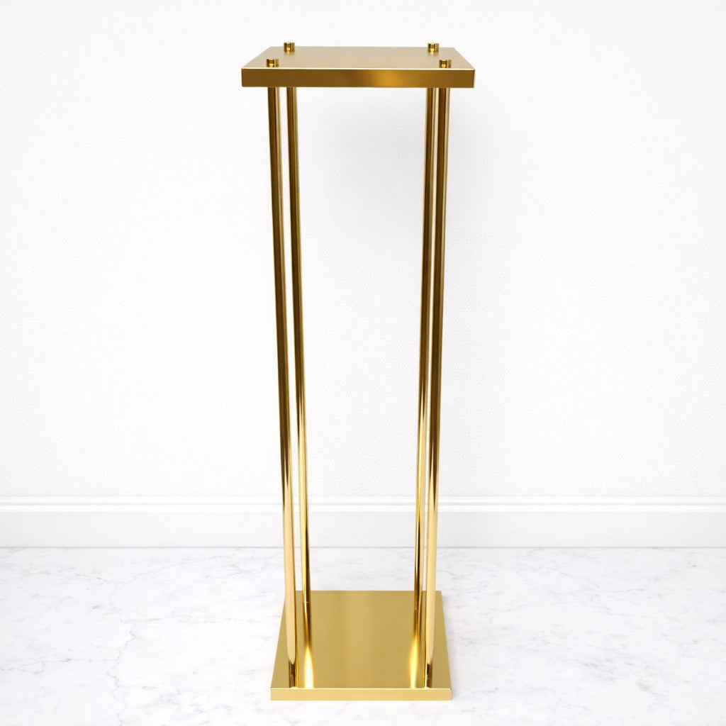Heavy Duty Electroplated Gold Wedding Flower Stands
