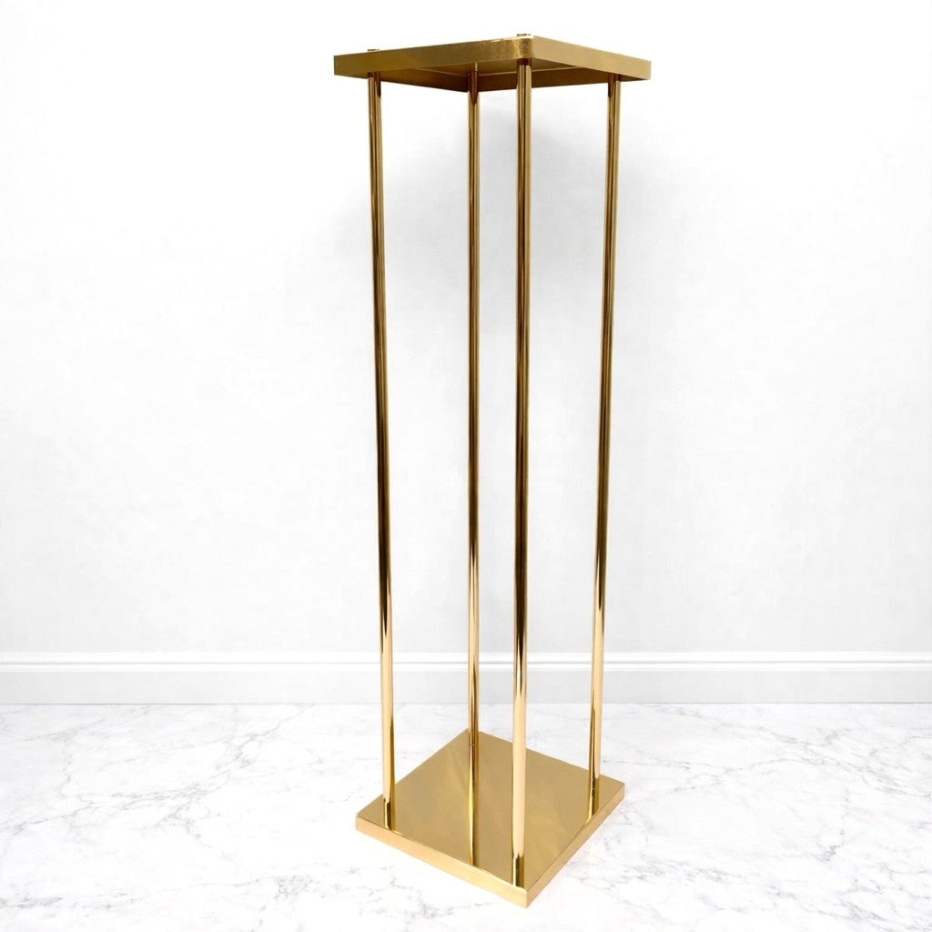 Heavy Duty Electroplated Gold Wedding Flower Stands