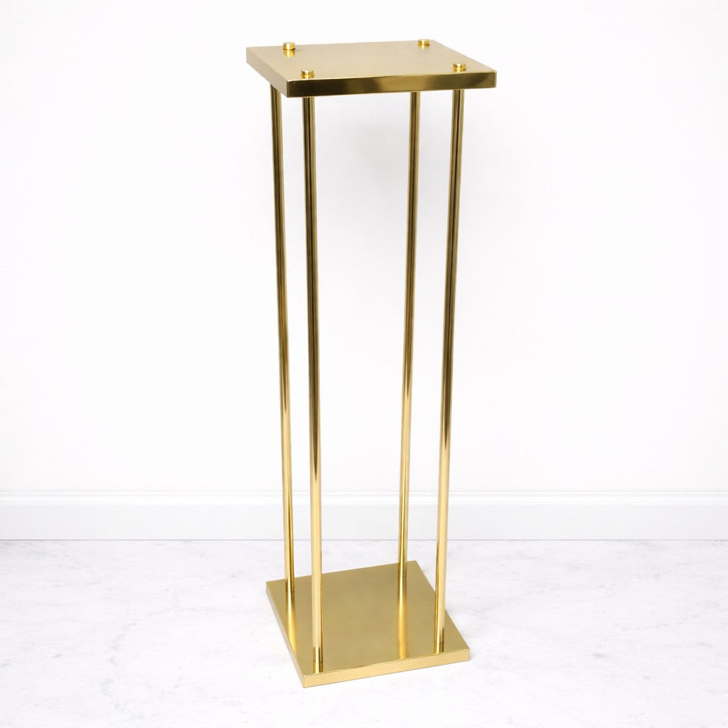 Heavy Duty Electroplated Gold Wedding Flower Stands