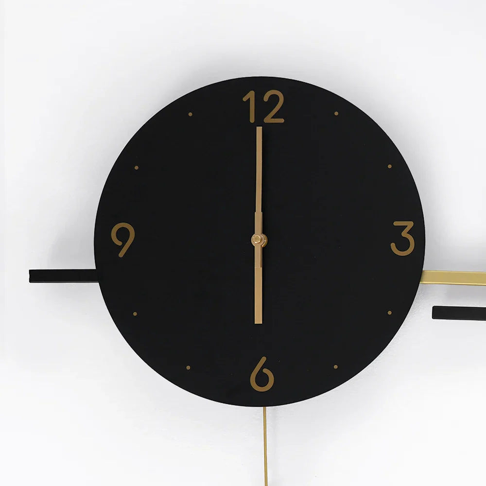 Modern 3D Geometric Round Large Metal Wall Clock