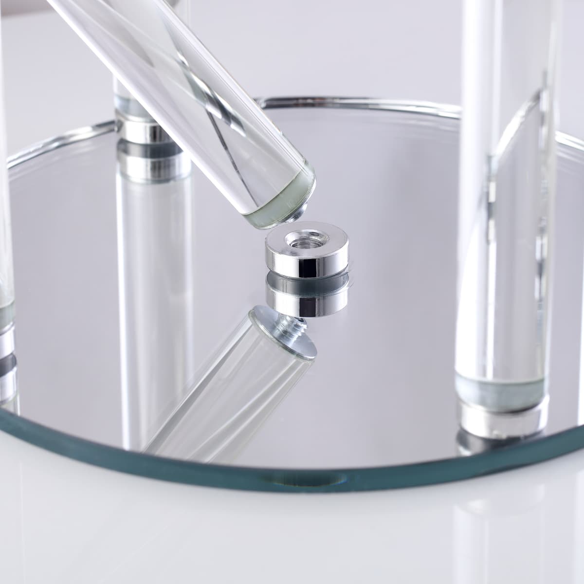 5 Arm 36" Crystal Glass Candle holder Candelabra