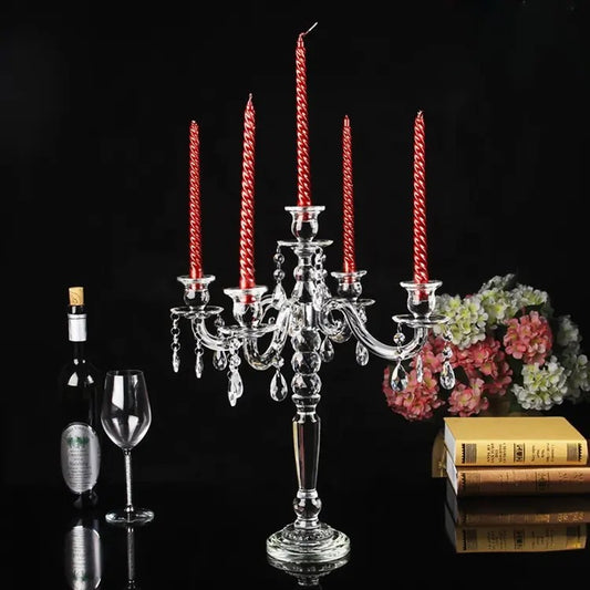 Crystal glass Party Candle Holders