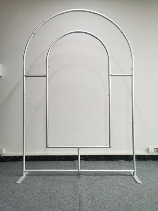 5Ft*7.5Ft Thickened ∅32mm Aluminum Alloy Open Wall Arched Frame, Floral Arch Stand,Wedding Arch Stand,Party Arch  Backdrop Stand, Balloon Arch Stand