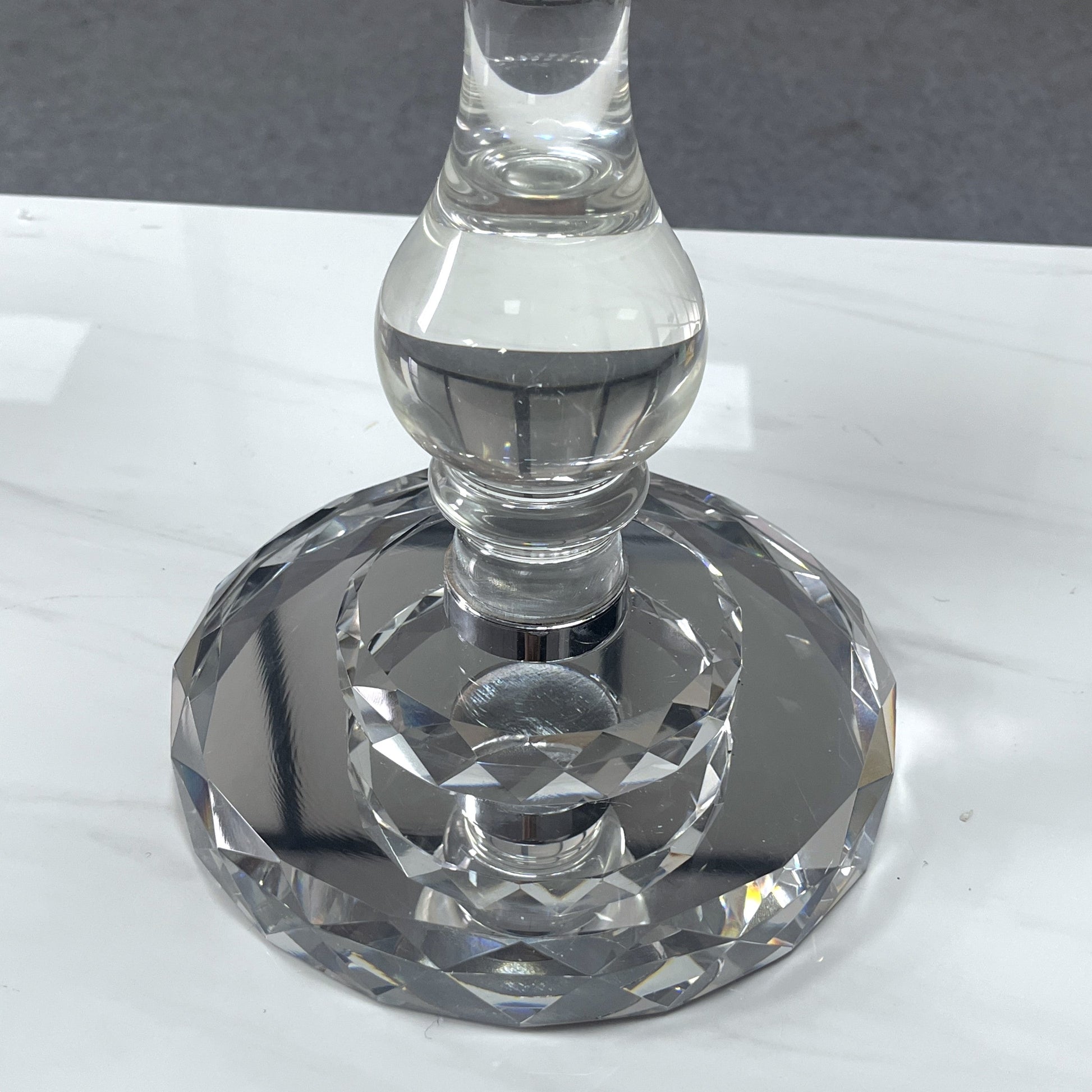 Crystal Glass Candelabra Party Candle Holders