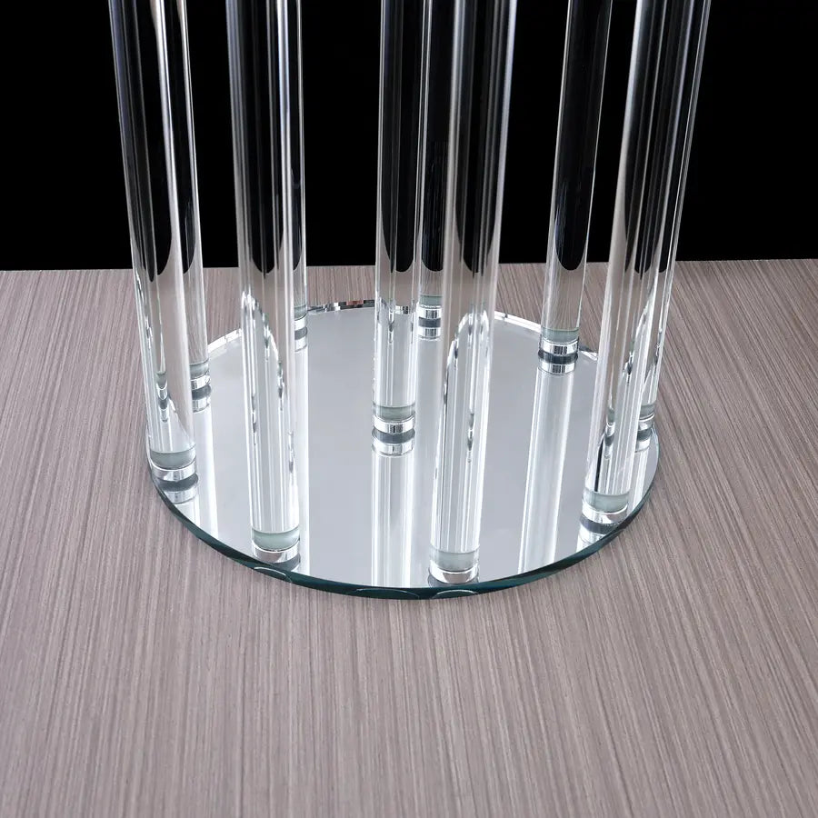 10 Arm 48" S-Shaped Crystal Glass Candelabra Pillar Candle Holders