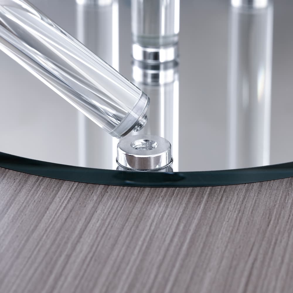 10 Arm 48" S-Shaped Crystal Glass Candelabra Pillar Candle Holders