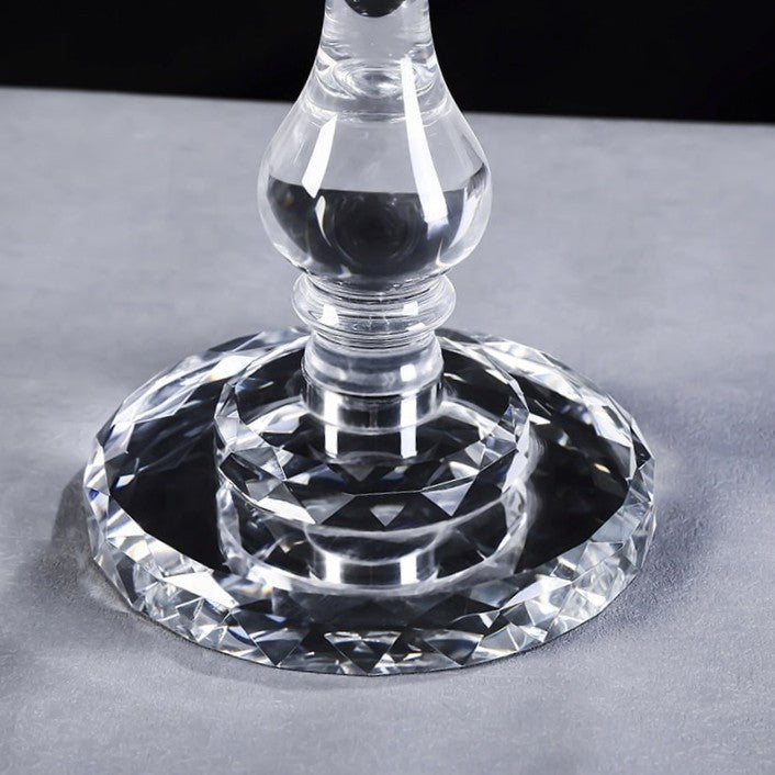 K9 Crystal 9-Arm Candelabra with Roman Columns