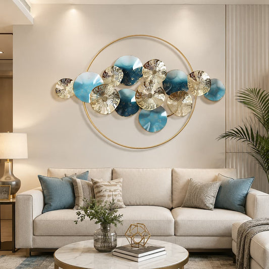 Modern 3D Hollow Leaves Metal Wall Decor Home Accent Art