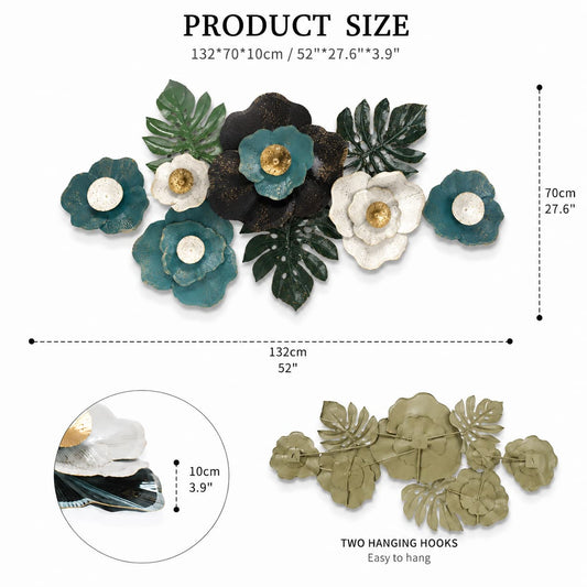 handcrafted vintage metal wall decor
