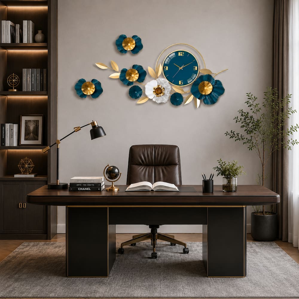 Contemporary Stainless Steel Wall Clock