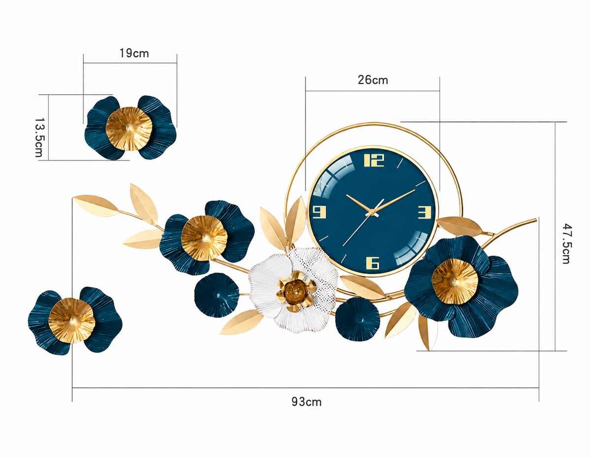 Contemporary Stainless Steel Wall Clock
