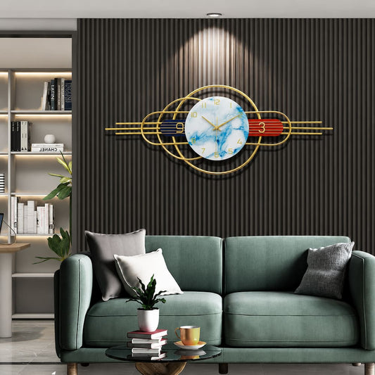 pendulum artistic accent piece creative geometric wall clock