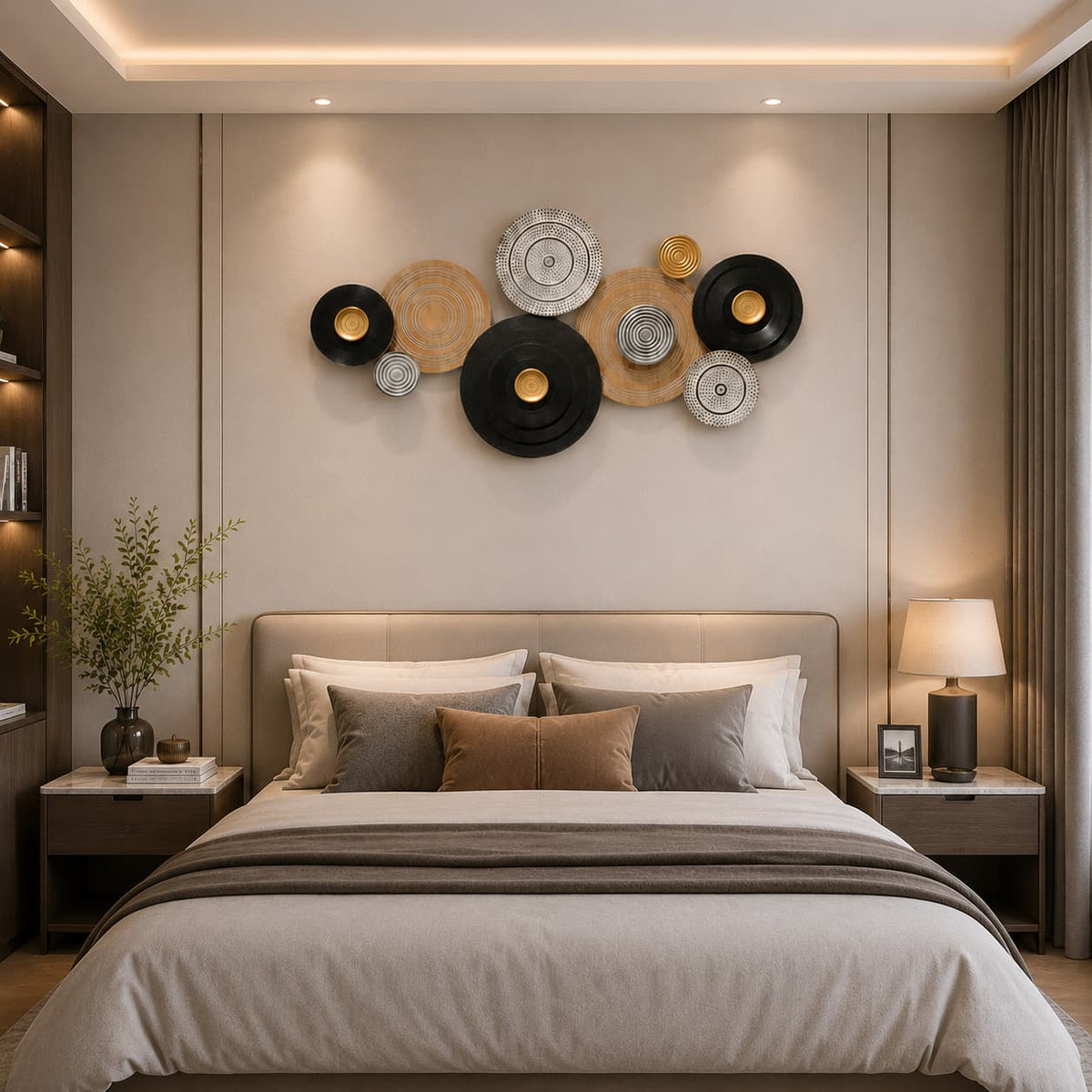 Creative 3D Multi-Color Geometric Metal Wall Art