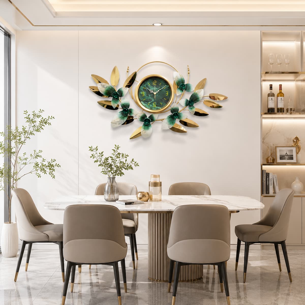 Modern Creative Stainless Steel Wall Clock