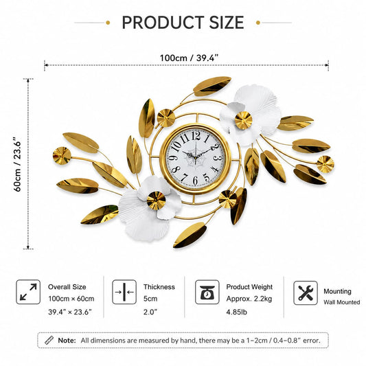 Modern Creative Stainless Steel Wall Clock