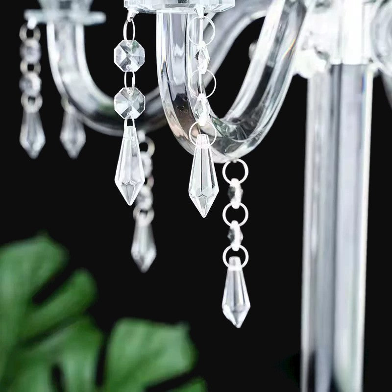 Crystal Glass Candelabra
